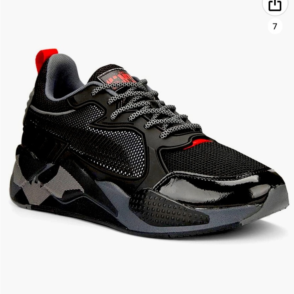 Puma Batman RS-X Shoes Sneakers Black and red. Tennis for men